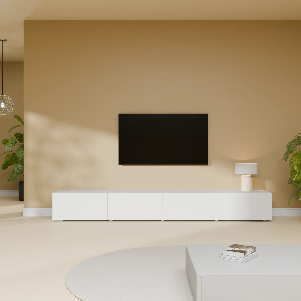 Mora TV Meubel Zwevend & Staand 240 cm Wit
