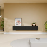 Mora TV Meubel Zwevend & Staand 180 cm Zwart