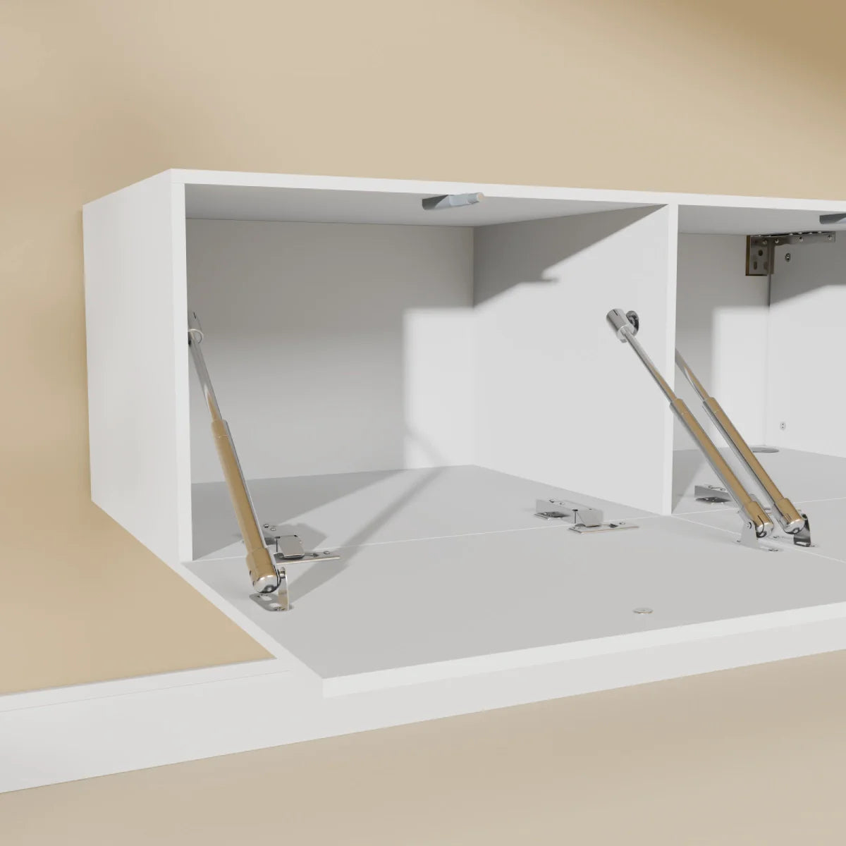 Mora TV Meubel Zwevend & Staand 180 cm Wit