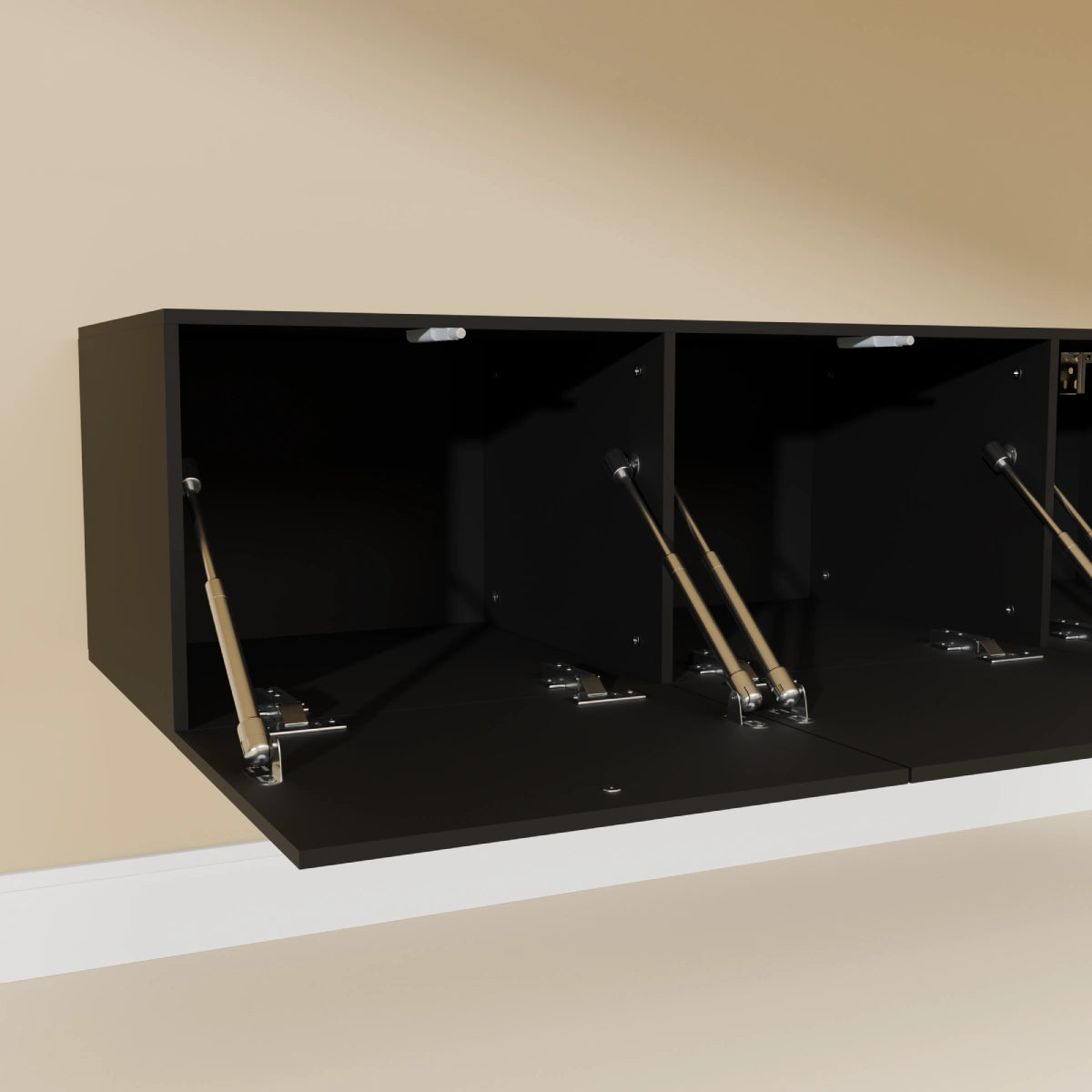 Mora TV Meubel Zwevend & Staand 120 cm Zwart