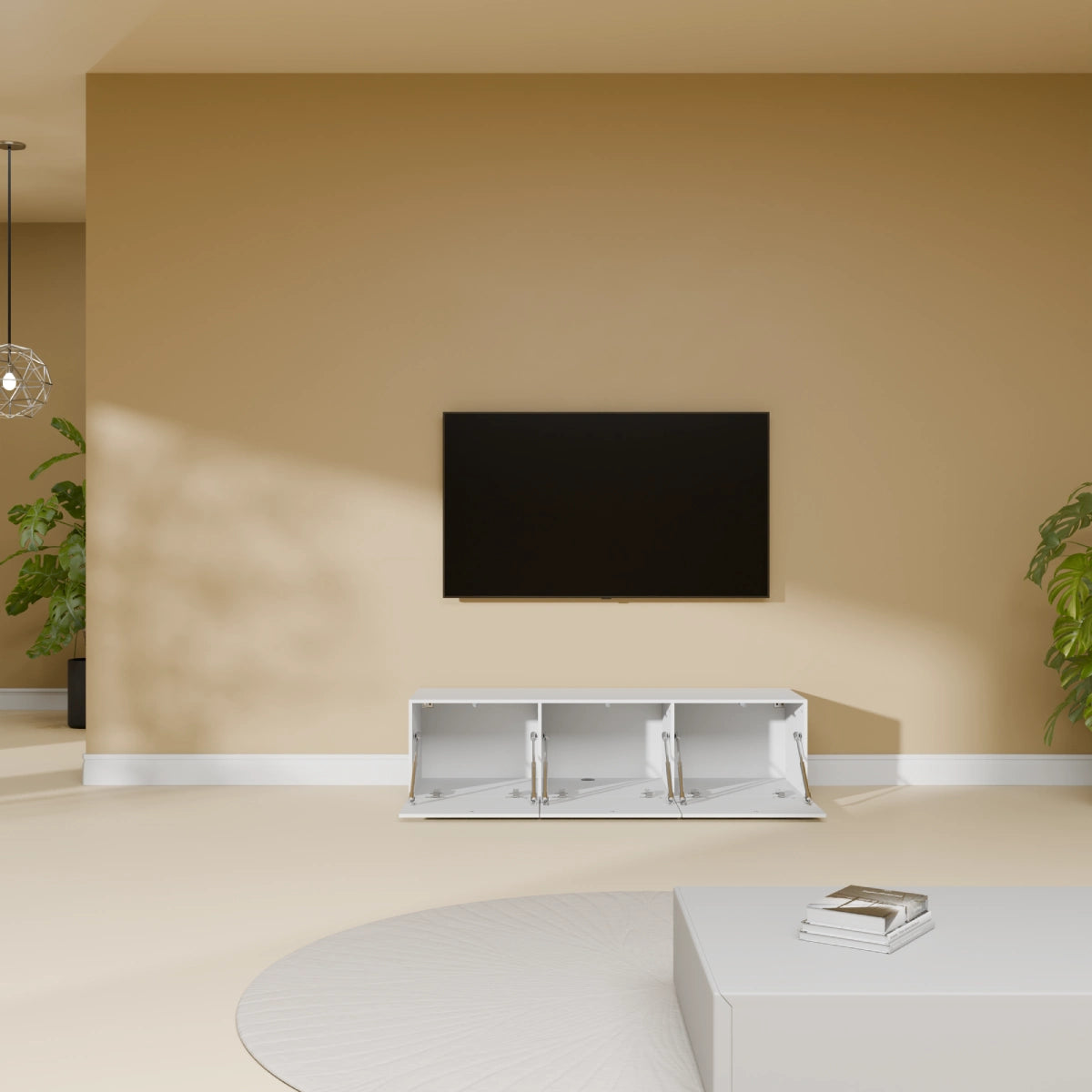 Mora TV Meubel Zwevend & Staand 120 cm Wit